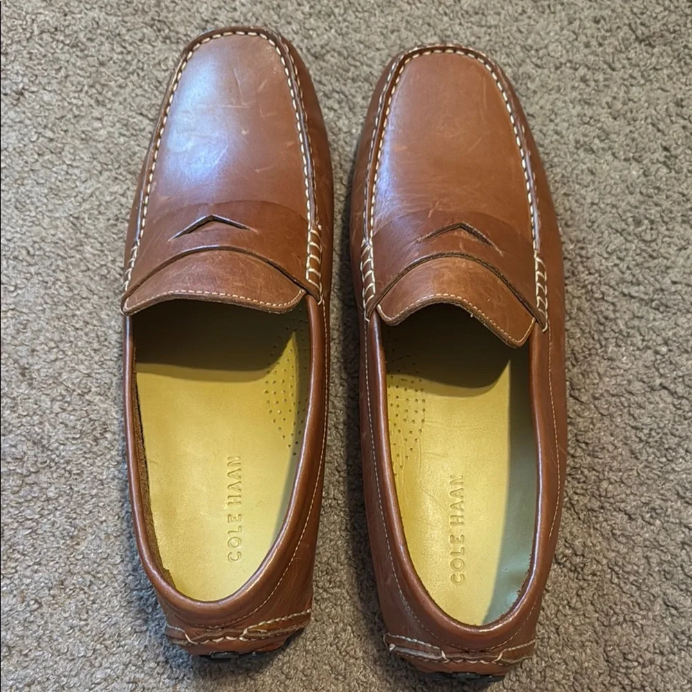 👞 Men’s Penny Driving Loafers – British Tan – Size 11 - Picture 5 of 9